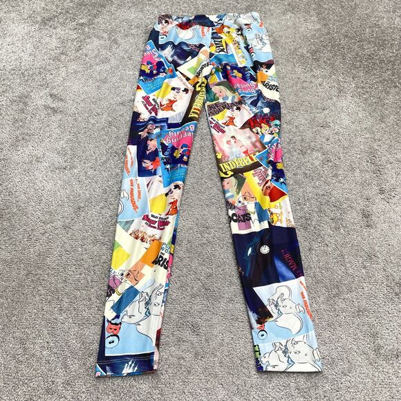 Disney Cinderella Vintage 90's All Over Print Leggings Womens XS Multi 24x29 - Picture 1 of 12